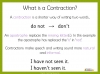Apostrophes for Contractions - Years 3 and 4 Teaching Resources (slide 4/17)